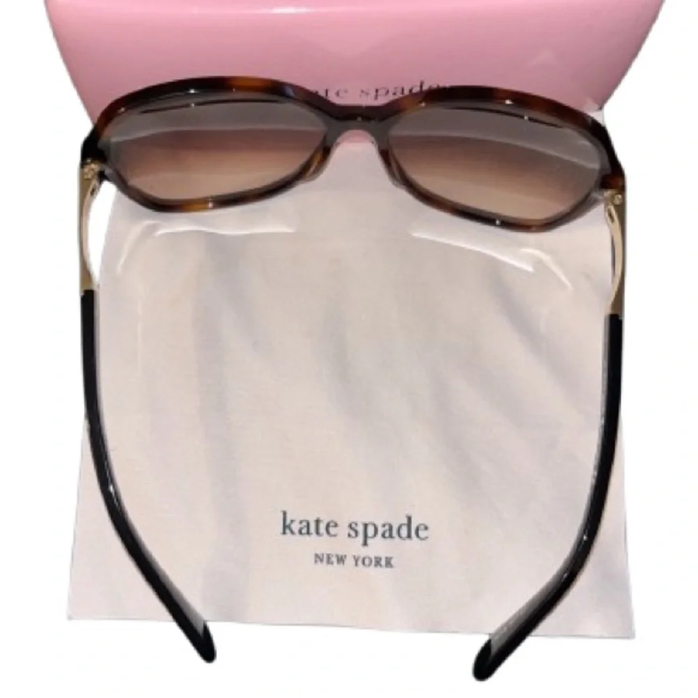 Kate Spade Jolyn brown tortoise shell sunglasses - Picture 7 of 11